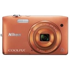 Nikon COOLPIX S3500 Digital Camera 20.1MP f/3.4 4× Digital Zoom &Battery -Tested