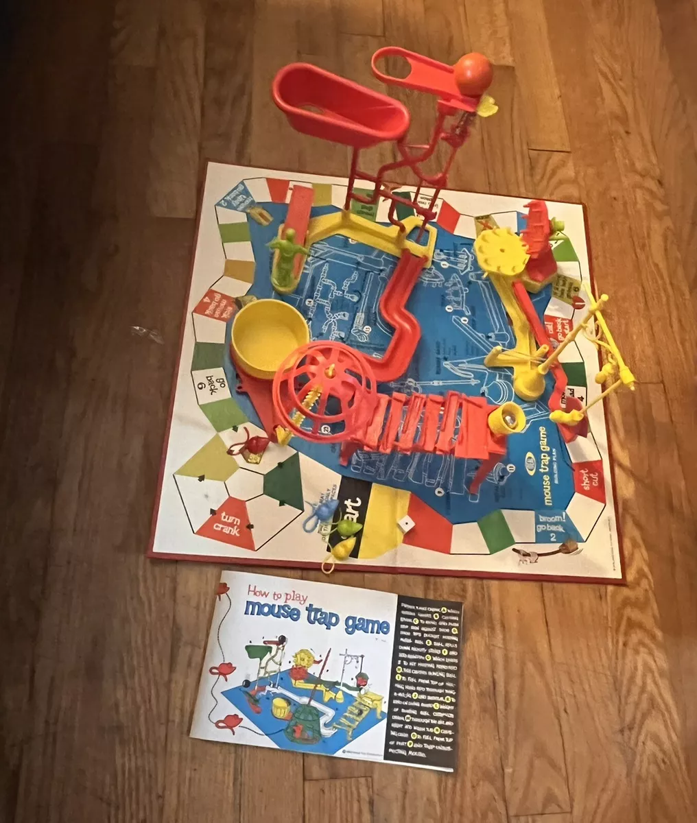 Vintage Mouse Trap Board Game 1970s Complete w/Instructions Beautiful!