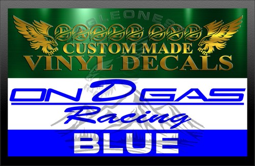 1x  On D Gas Racing Vinyl Decal Stickers #132 - Picture 13 of 25