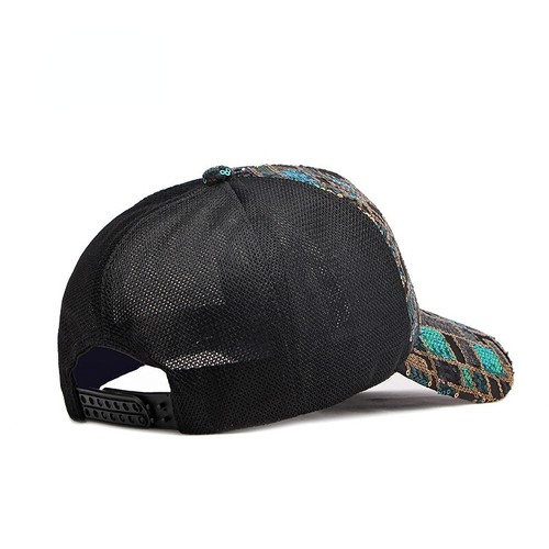 Mujeres Niñas Brillo Lentejuelas Gorra de Béisbol Malla Ajustable Camionero Sombrero Exterior - Imagen 6 de 15