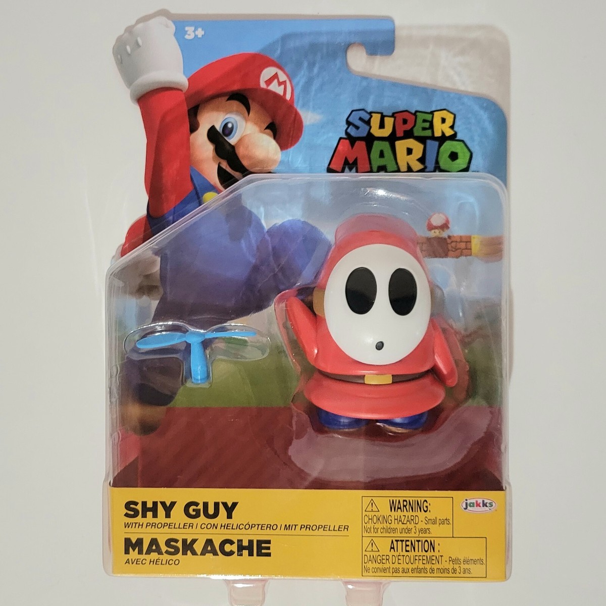 World of Nintendo Super Mario SHY GUY W/Coin Figure Jakks Pacific