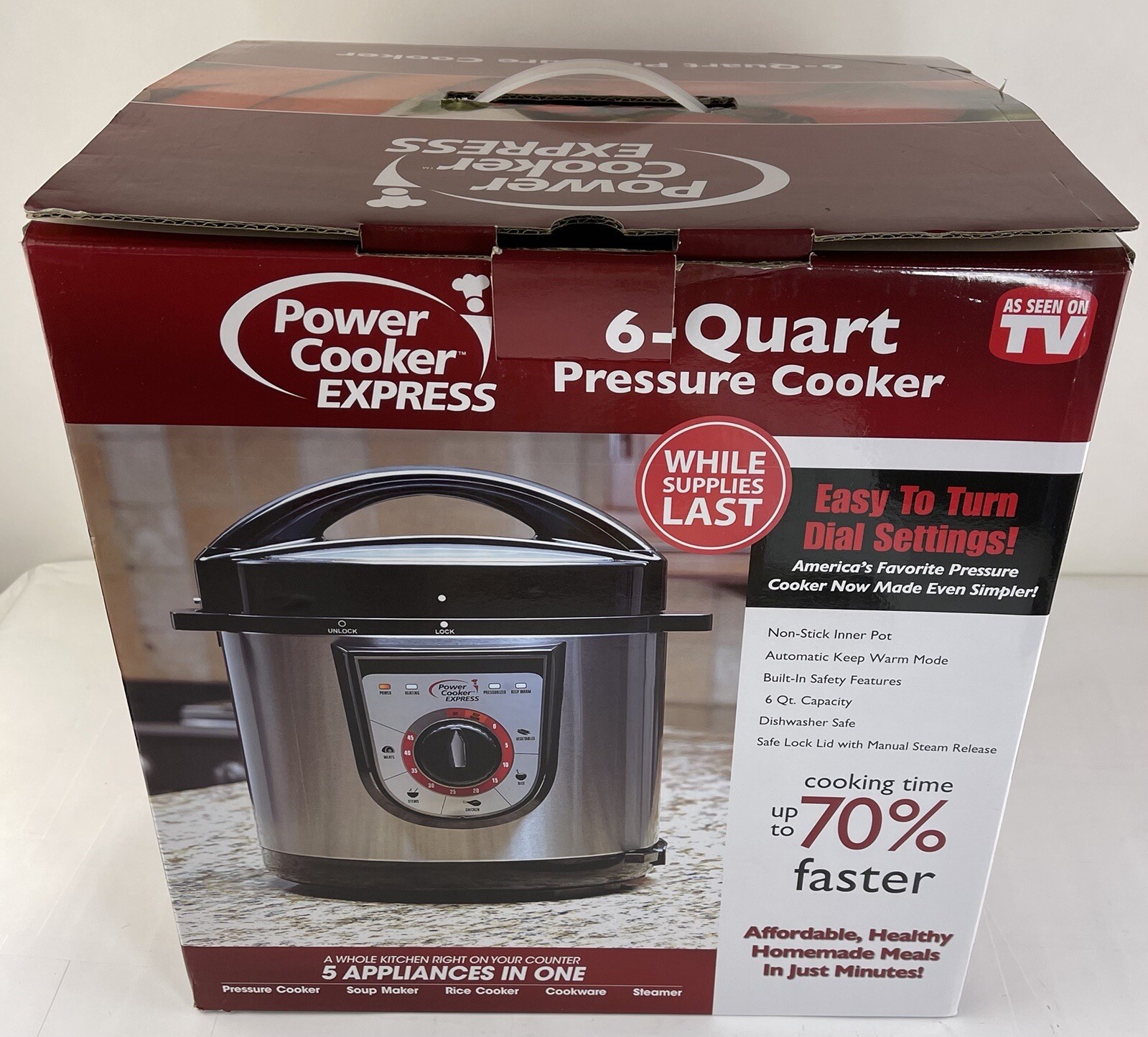 Power Cooker Express 6 Qt Pressure Cooker YDB60-100 w/ Manual Box | eBay