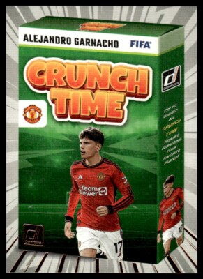 Alejandro Garnacho Crunchtime 2023 Panini Donruss Soccer #9 Card Man United
