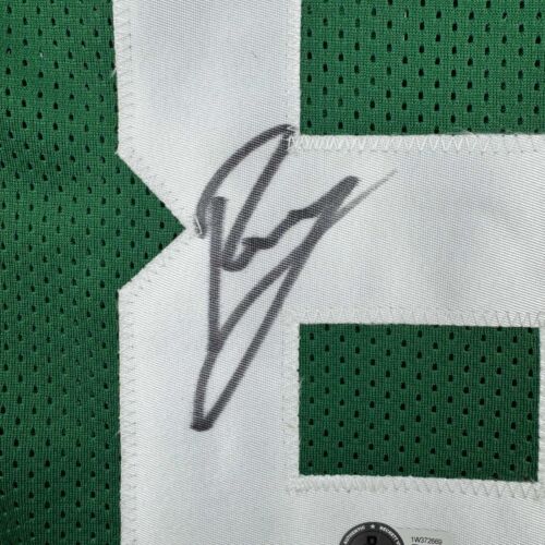 Autographed/Signed Kristaps Porzingis Boston Green Basketball Jersey JSA COA - Picture 3 of 4