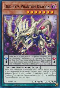 Odd-Eyes Phantom Dragon - LEDD-ENC03 - Common - 1st Edition x3 - Near Mint