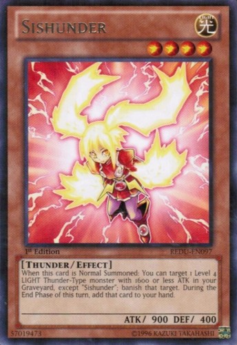 3x Sishunder - REDU-EN097 - Rare - 1st Edition REDU - Return of the Duelist YuGi