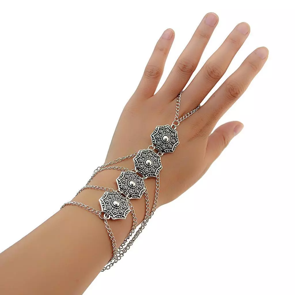 Bangle with attached best sale ring