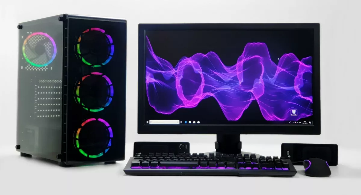 GAMING PC Setup Quad i5 8GB 240SSD 500GB 2GB GDDR5 GTX 1030 22