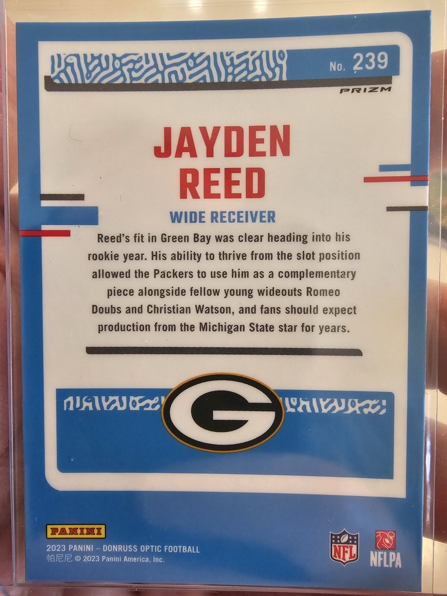 2023 Donruss Optic JAYDEN REED RC Rated Rookie Silver Holo