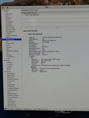 2017 iMac MNE92LL/A A1419 i5 3.4Ghz 27in 16GB RAM 32GB SSD + 1TB HDD - Picture 13 of 15