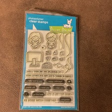 Lawn Fawn LF1684 Screen Time Photopolymer Cling Stamps, Friends  retired NIP