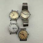 LOT OF 4 VINTAGE Mechanical MENS TIMEX WATCHES Sold As Is For Parts