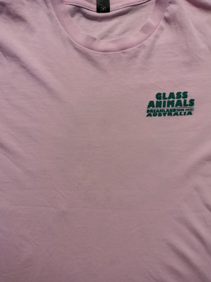 Glass Animals - Camiseta Australian Dreamland Tour (2022) Original, Pequeña - RARA Foto 2 de 4