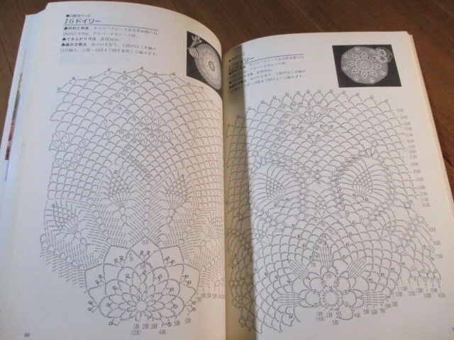 Beautiful Lace vol.5 Japanese Crochet Lace Pattern Book Japan Used - Image 4 of 4