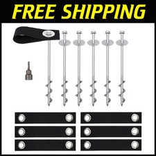 Drill Bit Included - Trampoline Anchor Kit