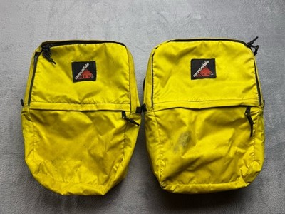 1980s Vintage Cannondale Bike Panniers Saddle Bags Yellow x2 Train Station
