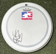 WES BORLAND SIGNED DRUMHEAD REMO JSA LIMP BIZKIT RACC TRUSTED SELLER A