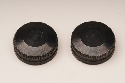 Weaver Steel Turret Caps Flat Top Knurled Vintage .340'' H x .775'' ID x .860'' OD