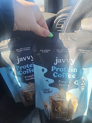 2 Bags 8.9 Oz Javvy Protein Coffee French Vanilla
