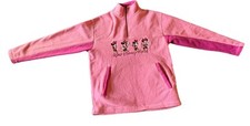 Walt Disney World Fleece Pullover Pink Minnie Mouse Girls Size Large
