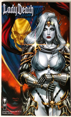 LADY DEATH: CATACLYSMIC MAJESTY #2 NAUGHTY EDITION  COFFIN COMICS  NM.