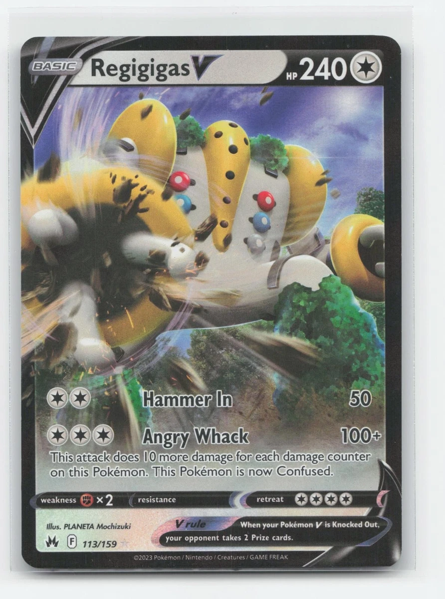 regigigas pokemon card price V & VSTAR - 114/159 - Crown Zenith When Pokemon VSTAR has been Knocked Out Regigigas LV.X - DP30 -