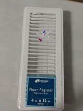 Accord 4" x 12" Floor Register - White