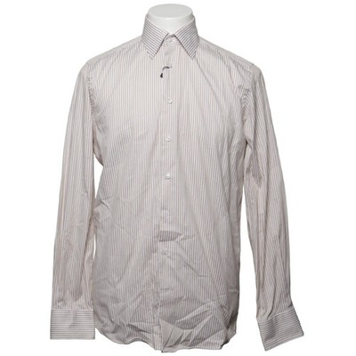 Addition by Wessel & Vett, Hemd, Größe: S, Weiß/Beige, Streifen, Herren #ihB