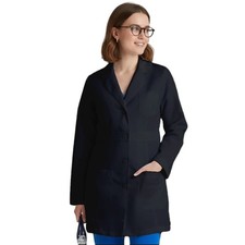 Women's 34 Inch 3-Pocket Professional Medical Lab Coat