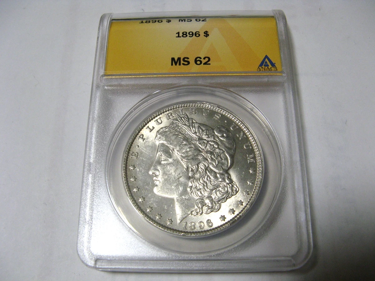 1896年モルガンダラー Morgan dollar PCGS MS62 MS 62 Graded 1896 Year Morgan US Dollars (1878-1921) for sale | eBay