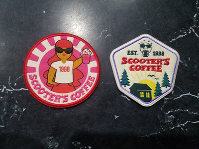 scooters coffee sticky back Patch May 6th & 13th 2026