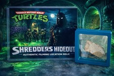 TMNT 1990 Auténtico Lugar de Filmación Reliquia Trituradoras Escondite Certificado de Autenticidad Tortugas Adolescentes