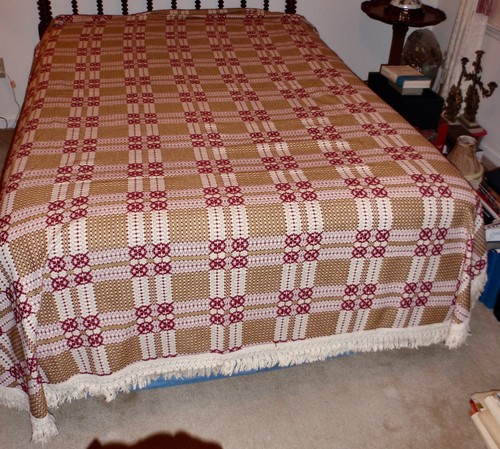 Colcha vintage - Museo de San Valentín Fieldcrest de 1970, "Edgehill Manor", excelente - Imagen 1 de 10