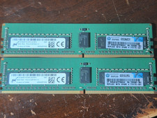 LOT OF 2-8GB-Micron MTA18ASF1G72PZ-2G1B1 PC4-1RX4 2133P DDR4 Server RAM