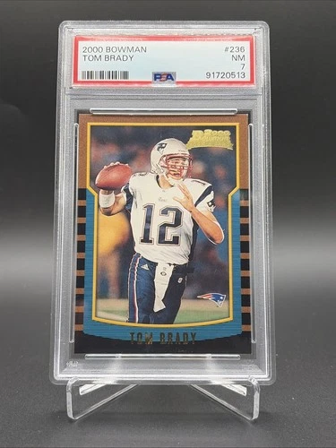 2000 Bowman #236 Tom Brady New England Patriots RC Rookie PSA 7 GOAT