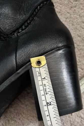 Botas por encima de la rodilla Aldo BNWB de cuero negro, talla 7. Usado una vez - Imagen 3 de 5