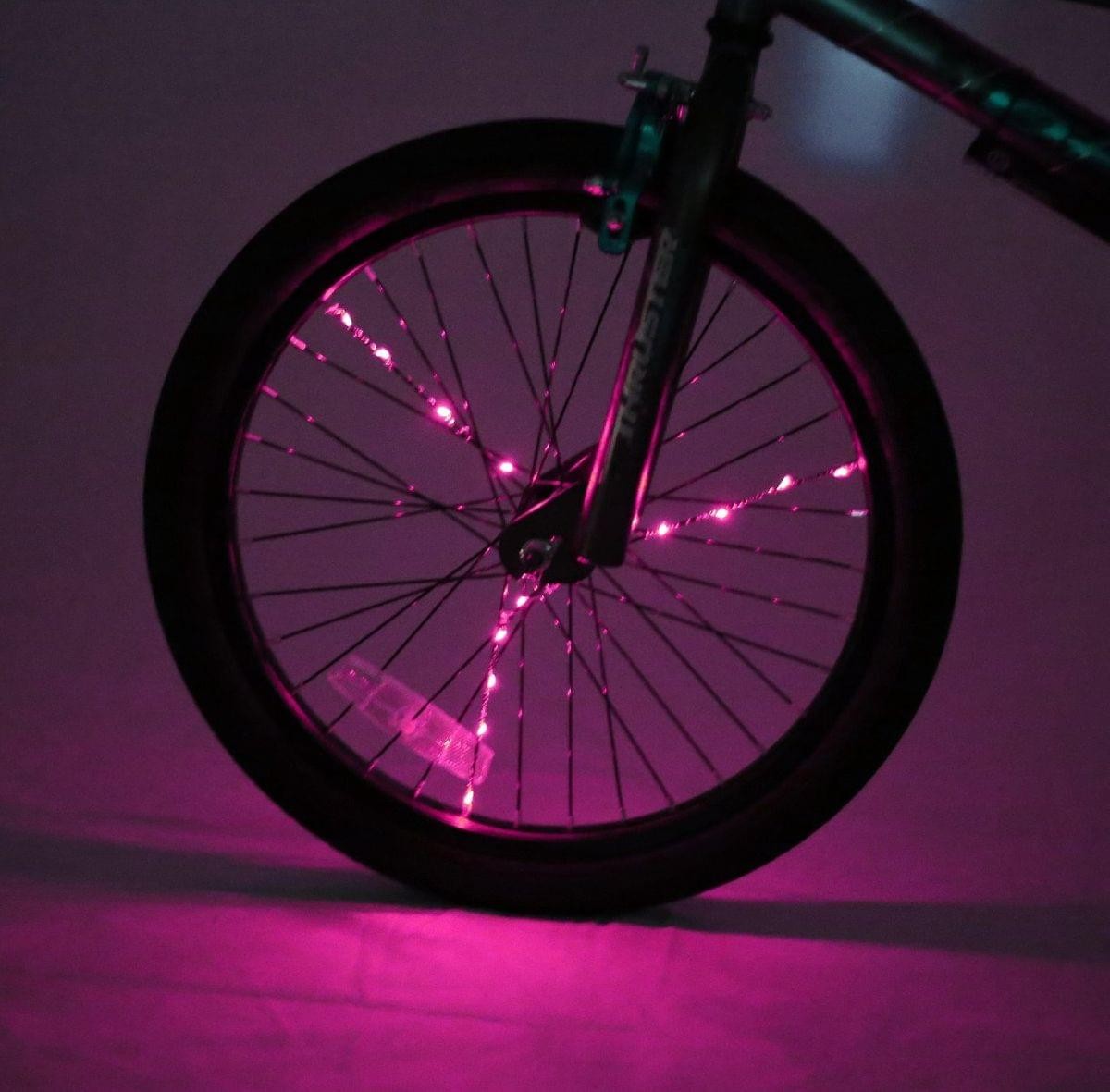 Pink Spoke Brightz LED Bicycle Wheel Lights for Night Riding