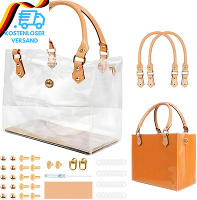 Transparente Handtasche, Klar PVC DIY Tote Tasche Making Kit, Durchsichtige Trag