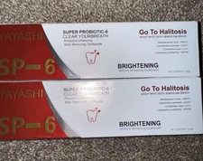 2 Boxes SP-6 Toothpaste Whitening Sp6 Probiotic - 120g - Yayashi