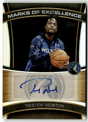 2025 Topps Flagship NBA No. ME-TN Tristen Newton Marks of Excellence Auto Holo