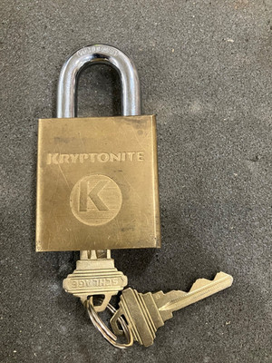 Schlage Brass Kryptonite Padlock. Pre-owned. C keyway 6 Pin