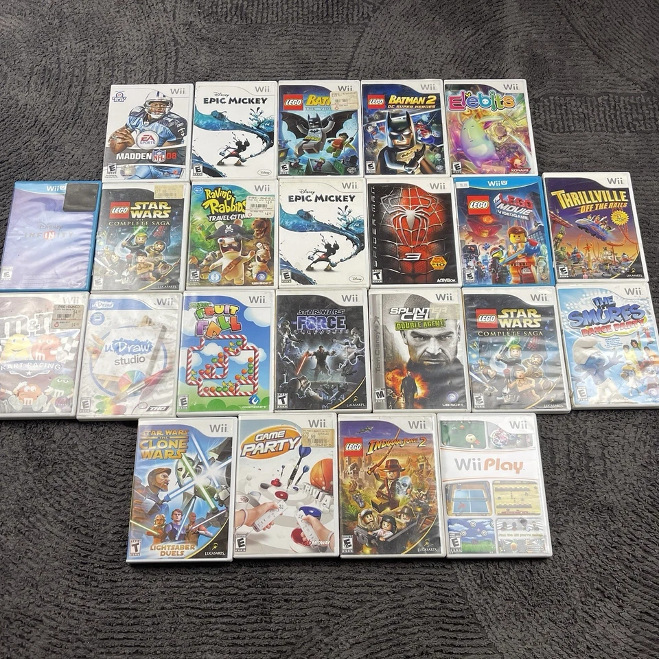 Лот из 23 комплектов игр Nintendo Wii — LEGO, Disney, Star Wars, Party, Racing - Изображение 2 из 4