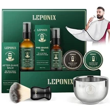 Shaving Kit for Men, Including Eucalyptus & Mint 0.43 Fl Oz (Pack of 7) 