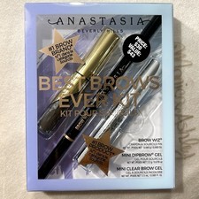 Anastasia Beverly Hills Best Brows Ever Kit in Dark Brown - Wiz Dipbrow Gel NIB