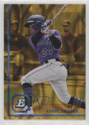 2022 Bowman Heritage Chrome Prospects Gold Lava Refractor 6/50 Adael Amador 0fz3
