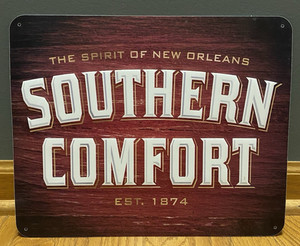 Southern Comfort The Spirit Of New Orleans Liquor Tin Metal Embossed Sign 11x14