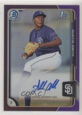 2015 Bowman Draft Chrome Pick Purple Refractor 130/250 Austin Smith Auto mr0