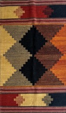 Handwoven Kilim Dhurrie Rug Color Multicolor Handmade Design Carpet Rug