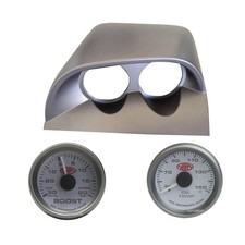 Commodore Vy Vz Dual Gauge Pod W White Turbo Boost Oil Temperature Gauge Commodore Vy Vz Dual Gauge Pod W White Turbo Boost Oil Temperature Gauge
