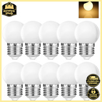 E27 1W LED GlüHbirne G45 Globe Warm Weiß 2700K 50 Lm 10 StüCk FüR Dekoration